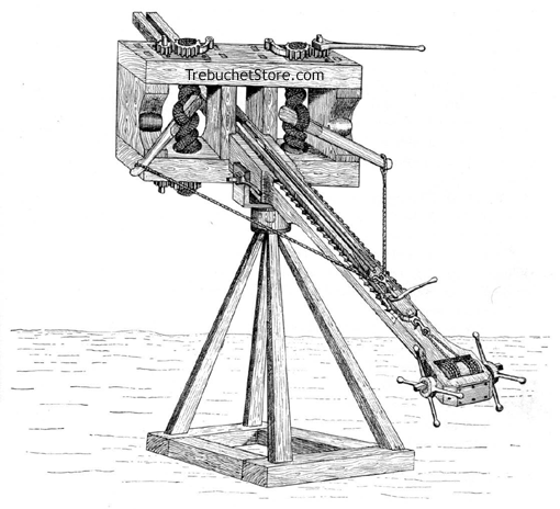 BALLISTA  FOR  DISCHARGING  HEAVY  ARROWS OR JAVELINS